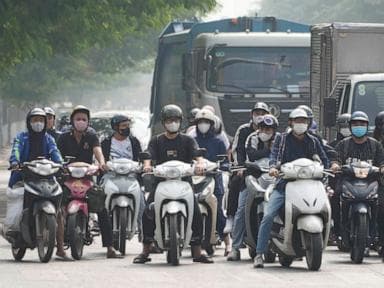 Image for  Vietnam will ban fossil-fuel motorcycles from central Hanoi over pollution concerns
