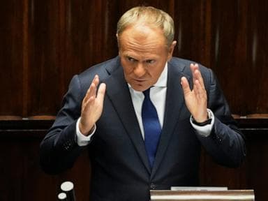 Image for  Poland says 32 people detained and suspected of coordinating with Russia for sabotage