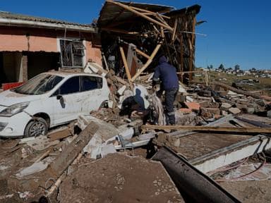 Image for  South African president to visit flood sites with death toll at 78