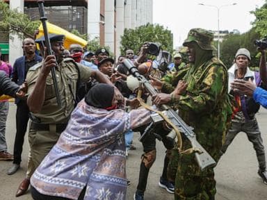 Image for  Protesters in Kenya's capital demand official answers over a blogger's death in police custody