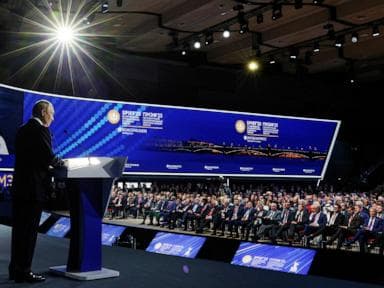 Image for  Putin boasts about Russia's economy despite recession fears