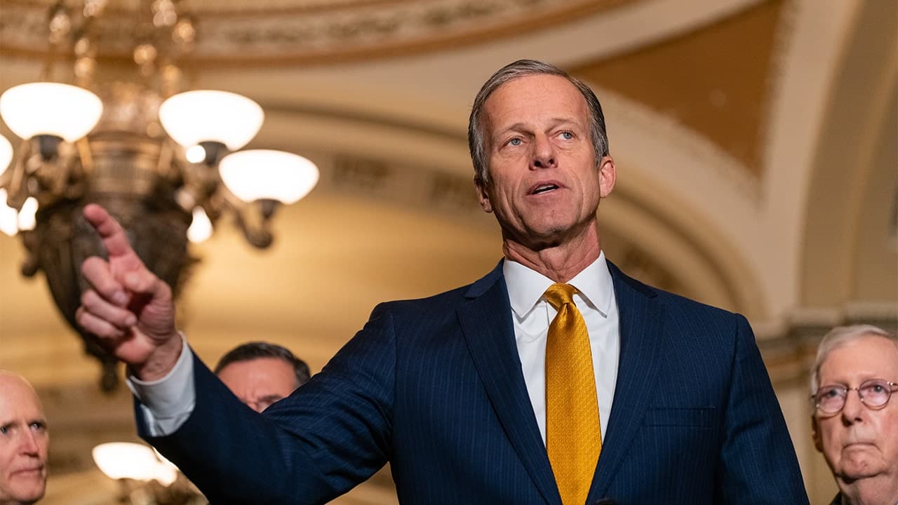 Image for GOP leader vows to work through July 4th if necessary to deliver Trump's 'big beautiful bill'