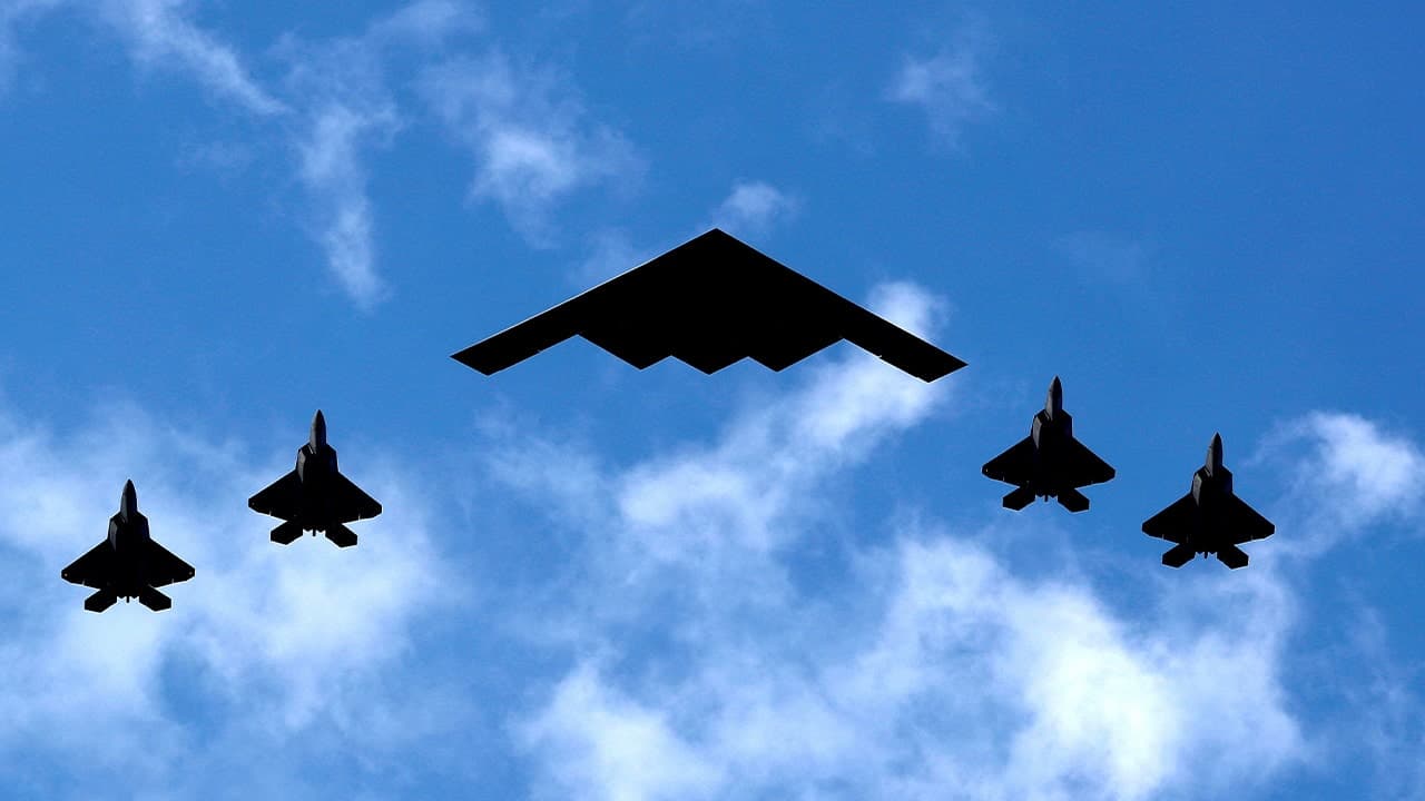 Image for B-2 stealth bombers appear to be on the move hours before Trump expected at White House