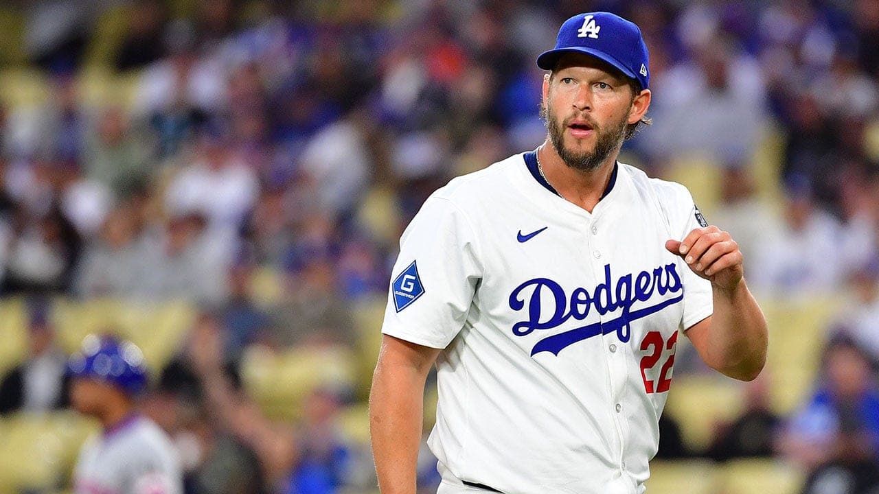 Image for Dodgers pitcher Clayton Kershaw displays Bible passage on hat during Pride Night