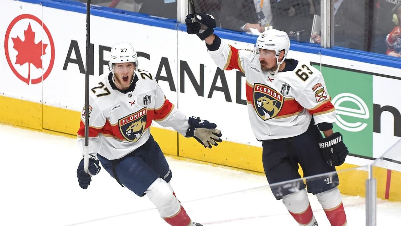 Image for Panthers beat Oilers in Game 5 of Stanley Cup Final to reach brink of title