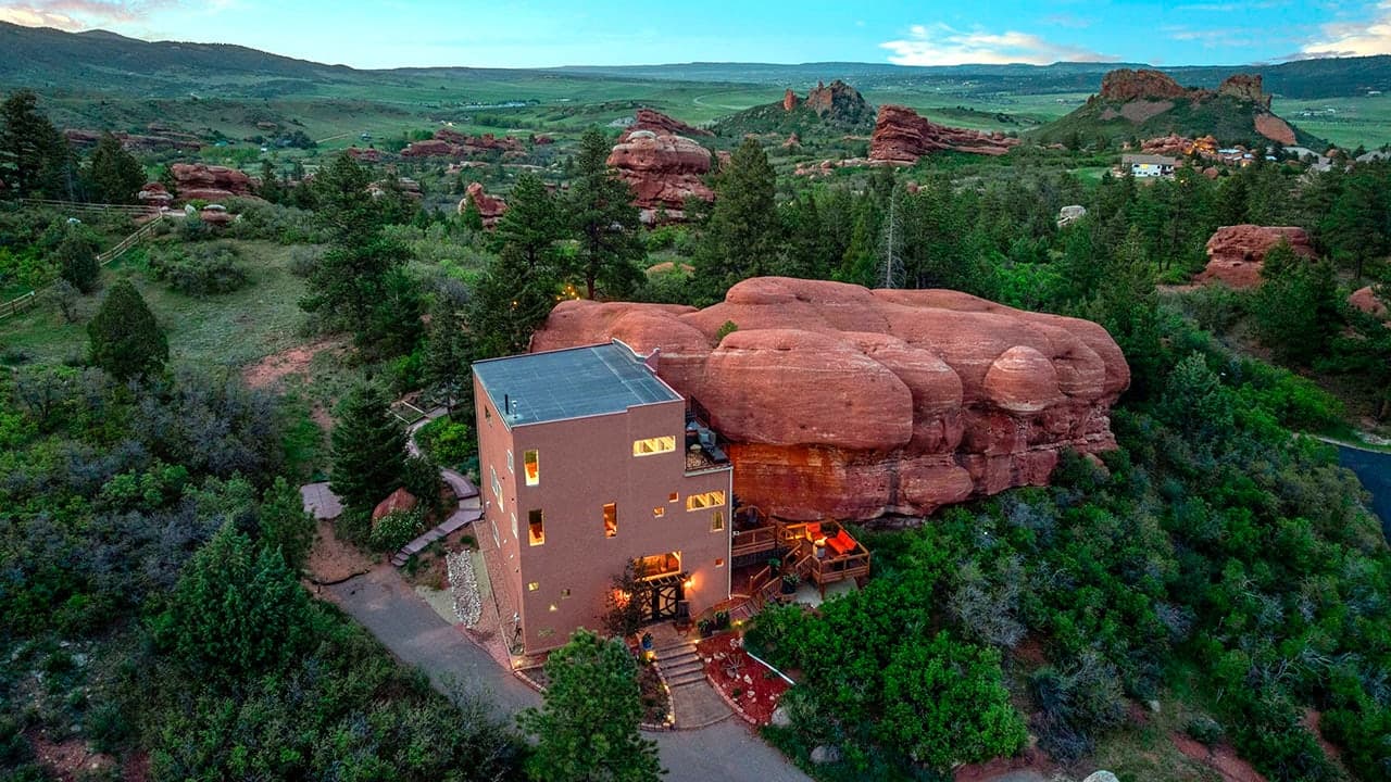 Image for This $1M 'Flintstones'-style home built into ancient red rock could be yours