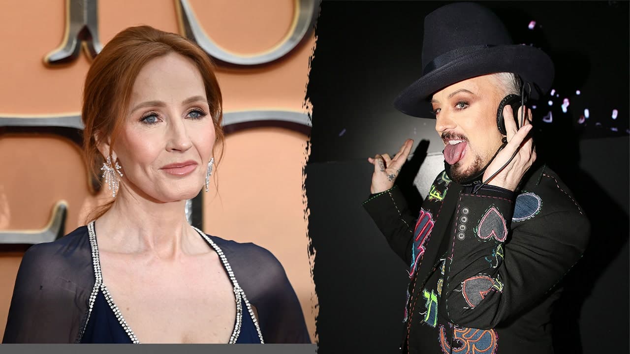 Image for Boy George's criminal past gets called out by J.K. Rowling after picking fight on transgender rights